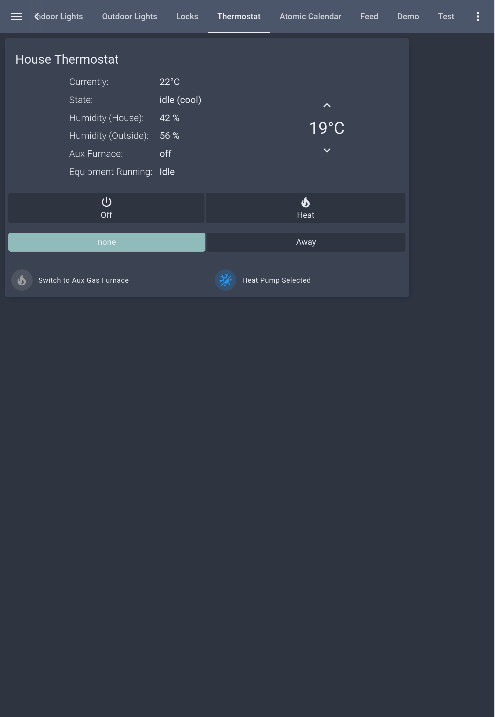 Nordic Dark Thermostat