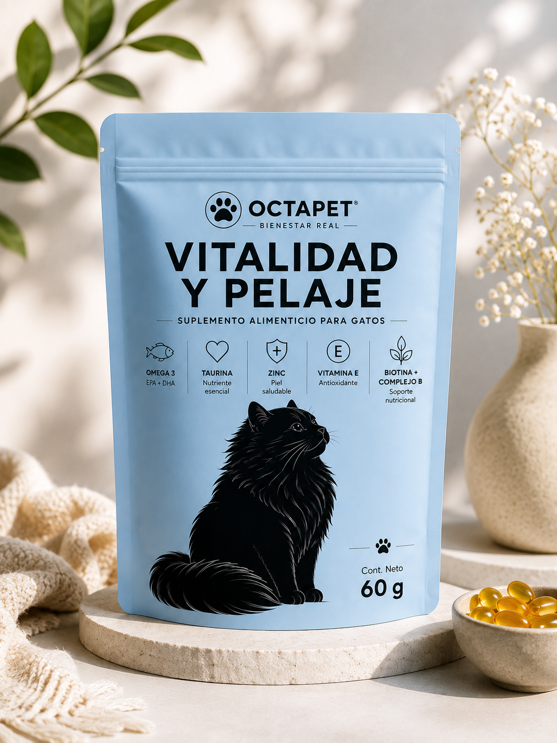 Producto Octapet: Vitalidad y Pelaje