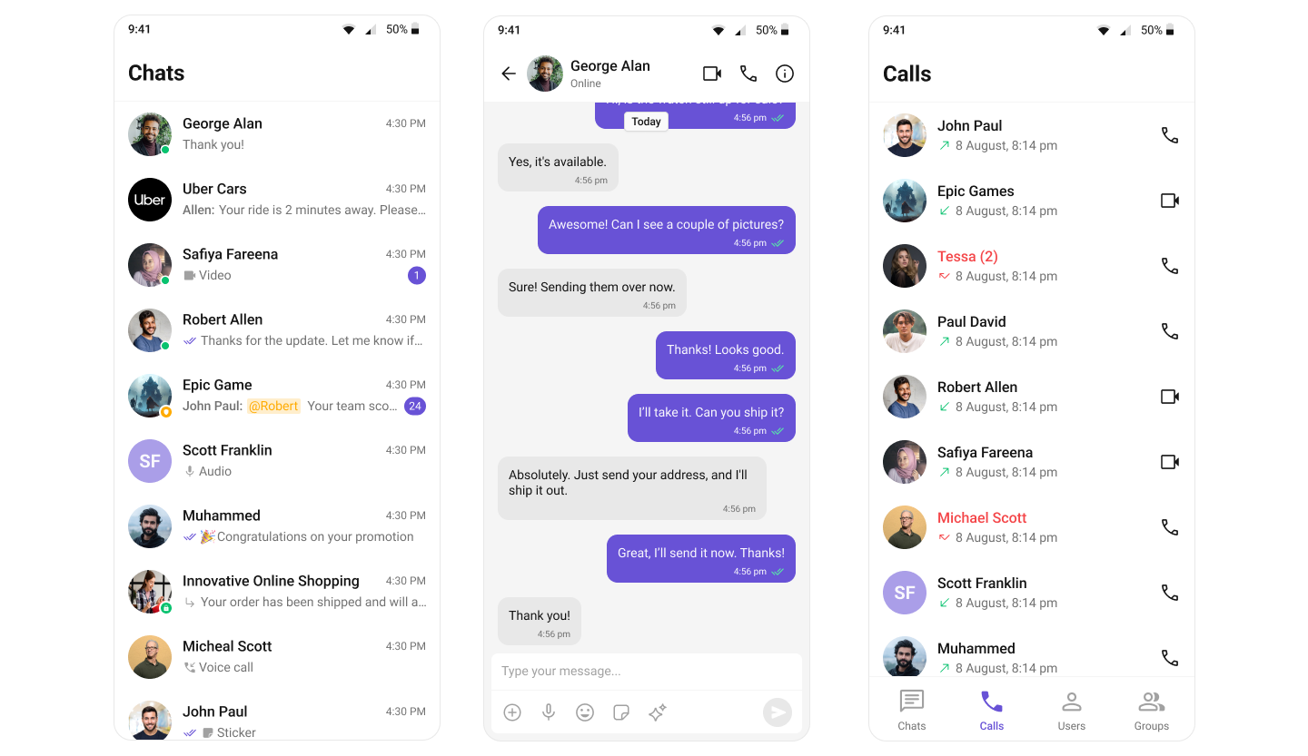 CometChat UIKit Screens