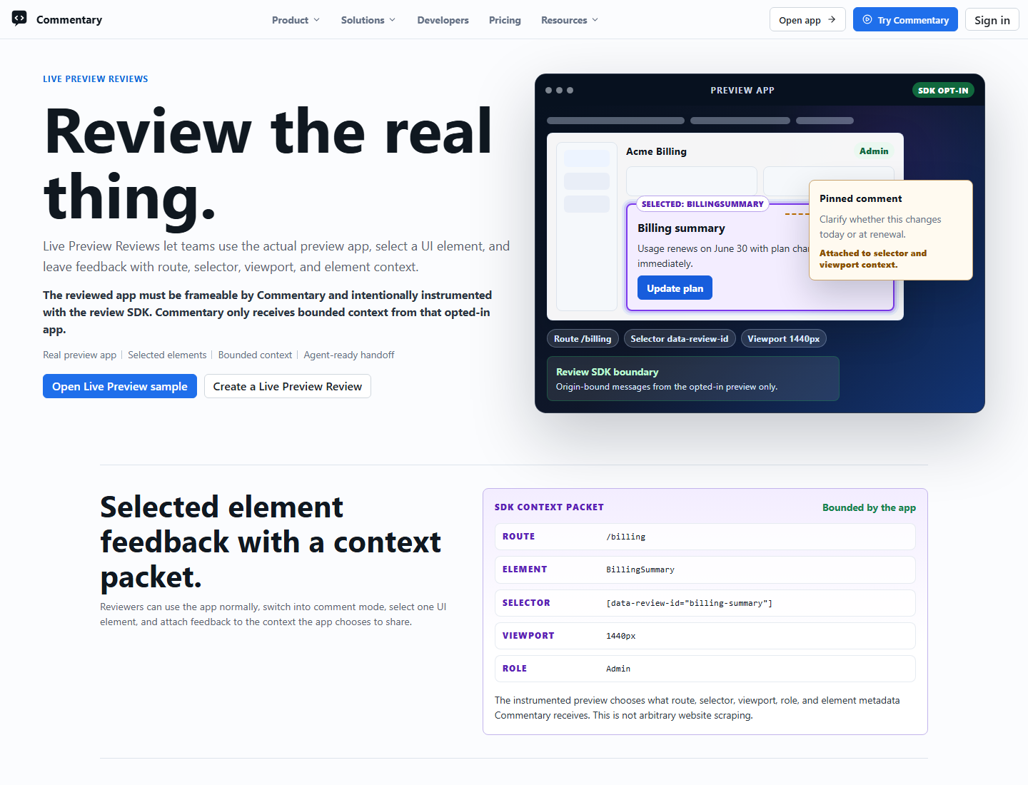 Live Preview Reviews product page