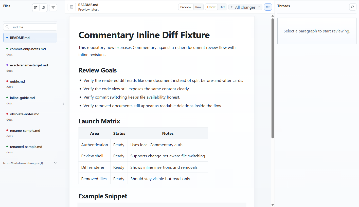 GitHub PR review workspace