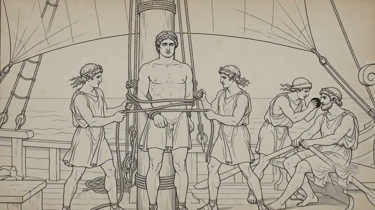 Argus — Odysseus bound to the mast before the sirens' song