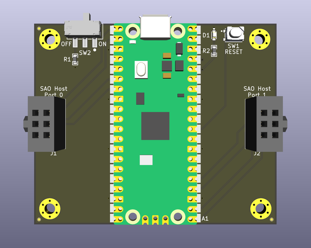 Rpi pico sao host, from the project README