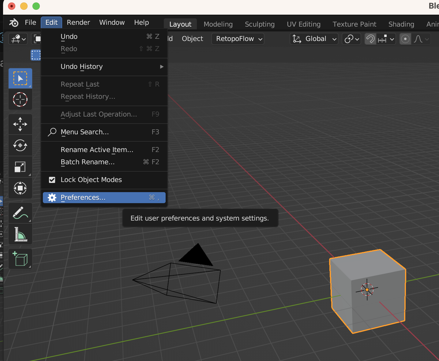 Blender Preferences 1
