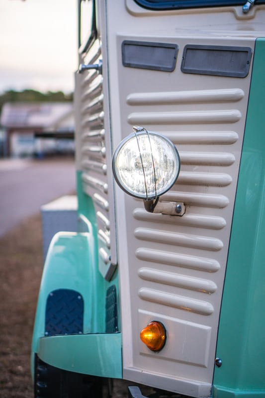 Vintage headlight detail