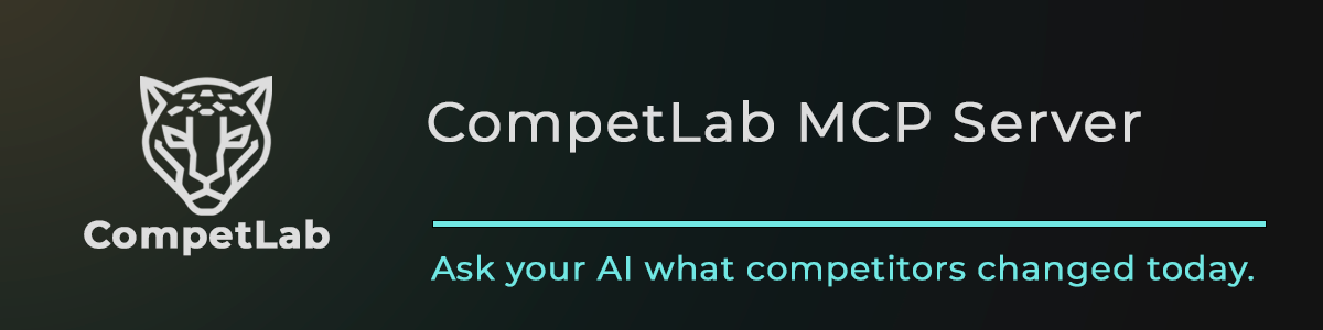 CompetLab MCP Server — Competitive Intelligence for AI Agents