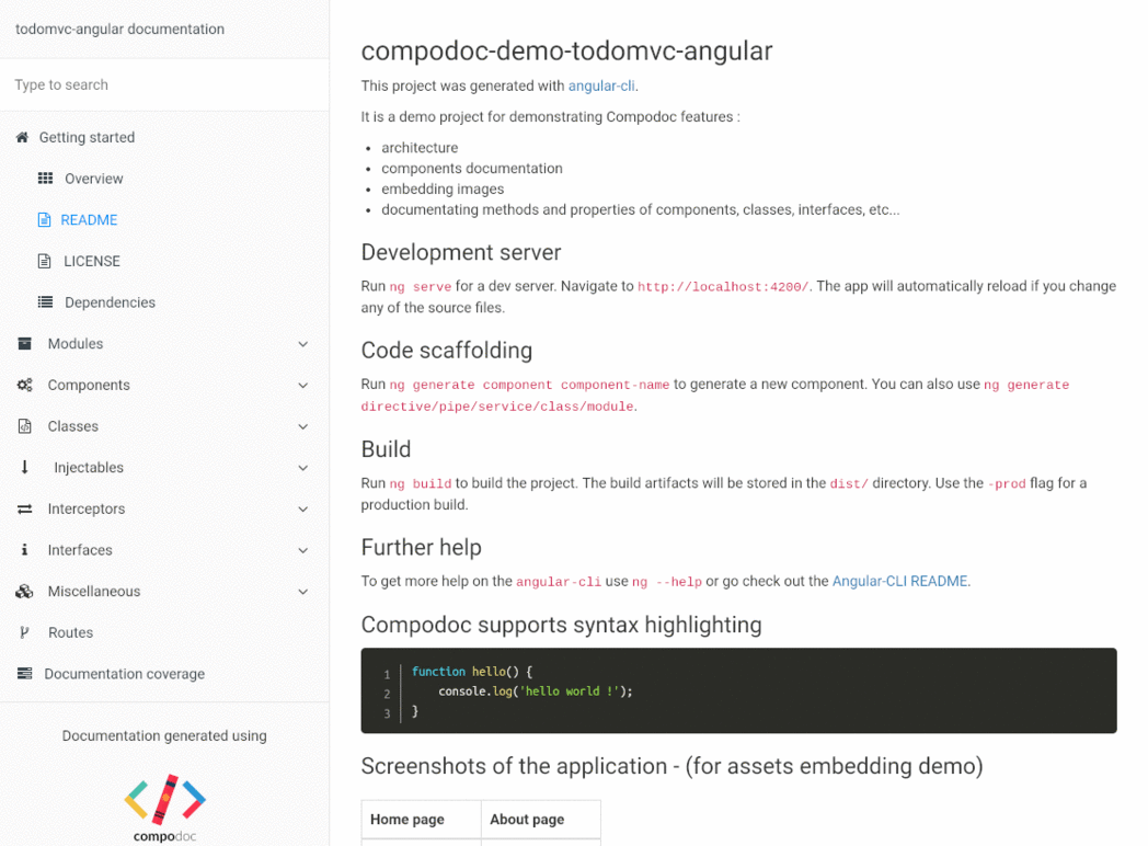 Compodoc: The missing documentation tool for your Angular application