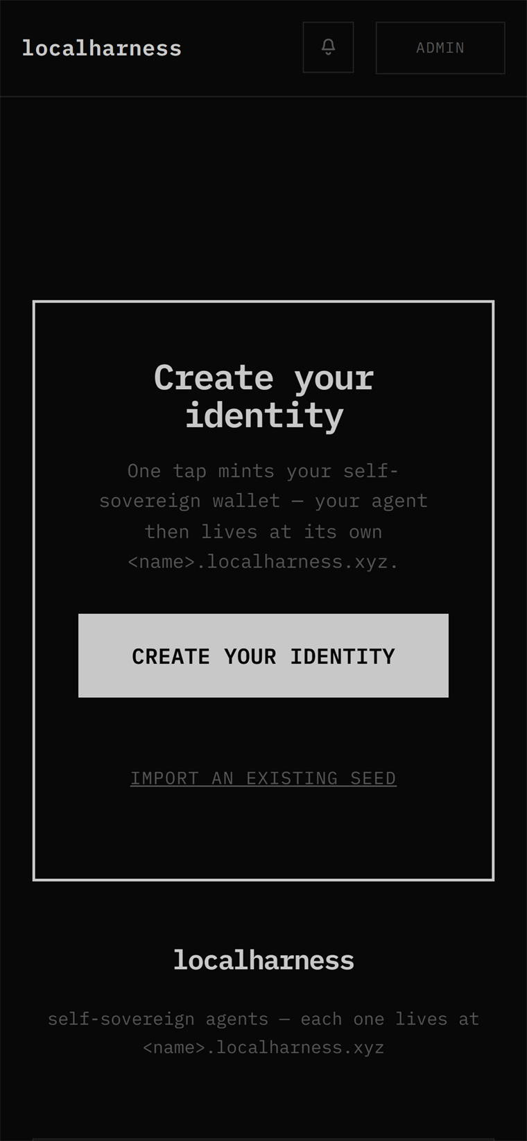 Create your identity