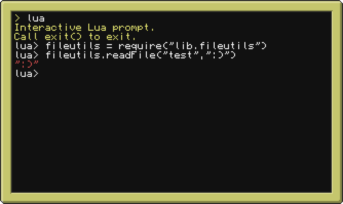GitHub - computercraft-package-tool/fileutils: Library for ...