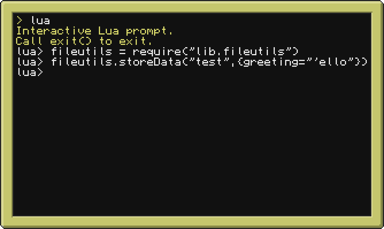 GitHub - computercraft-package-tool/fileutils: Library for ...
