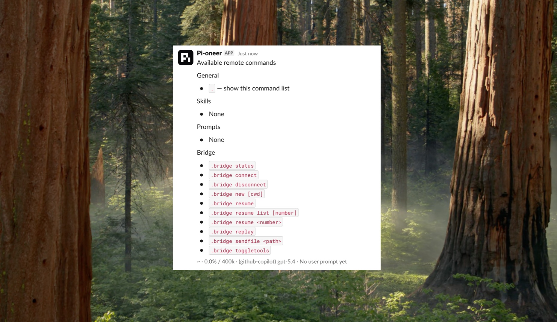 dot commands screenshot