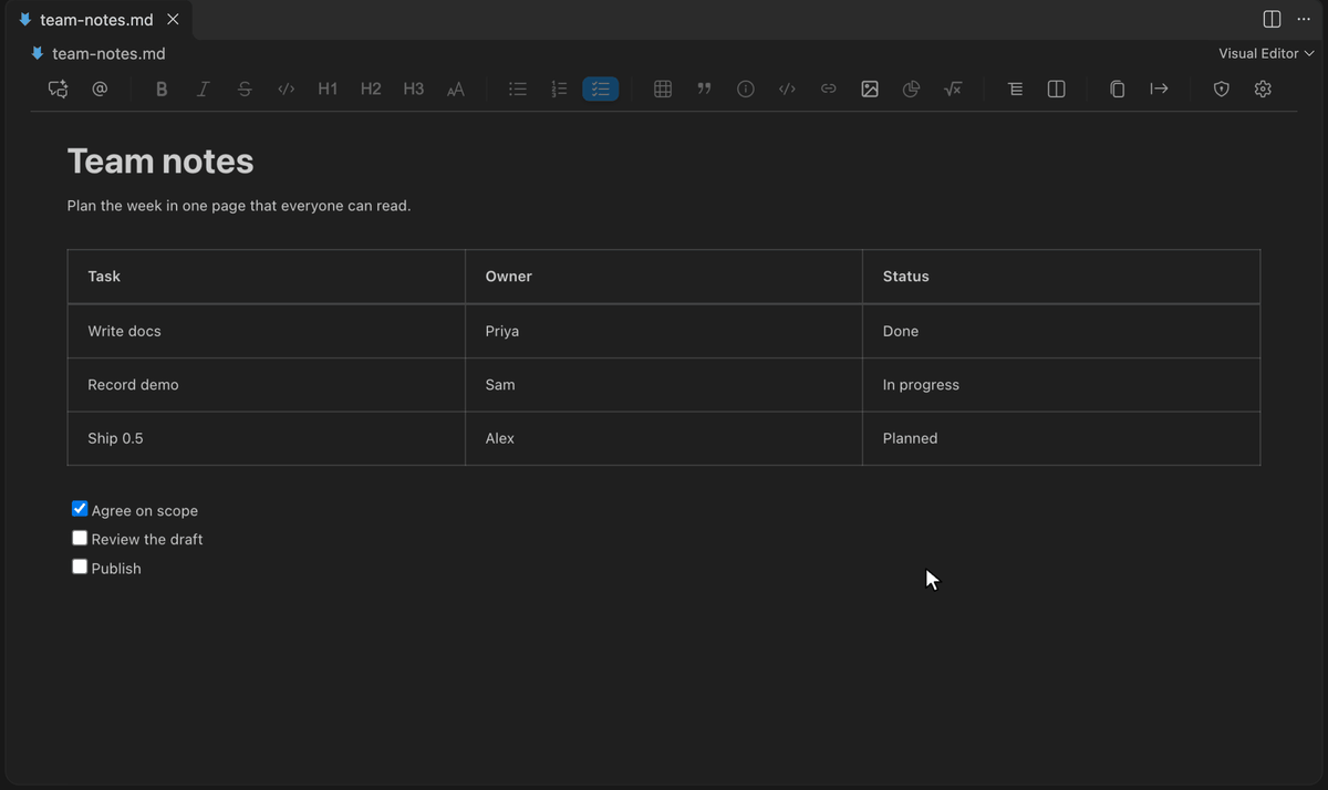 The same document with the table menu shown in English, Simplified Chinese, Japanese, Spanish, Brazilian Portuguese and Russian