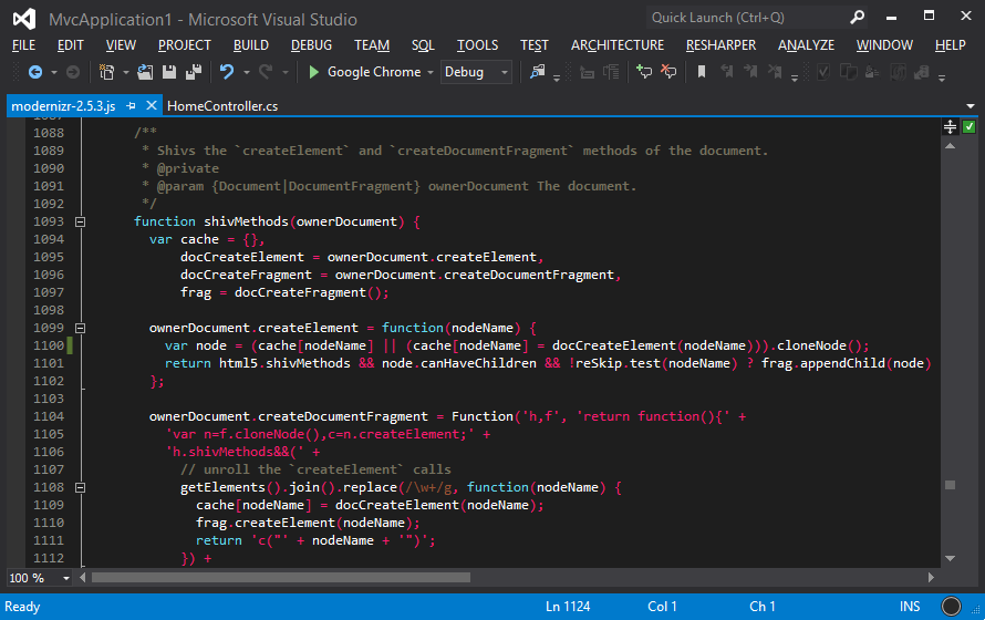 HTML Color Scheme Screenshot