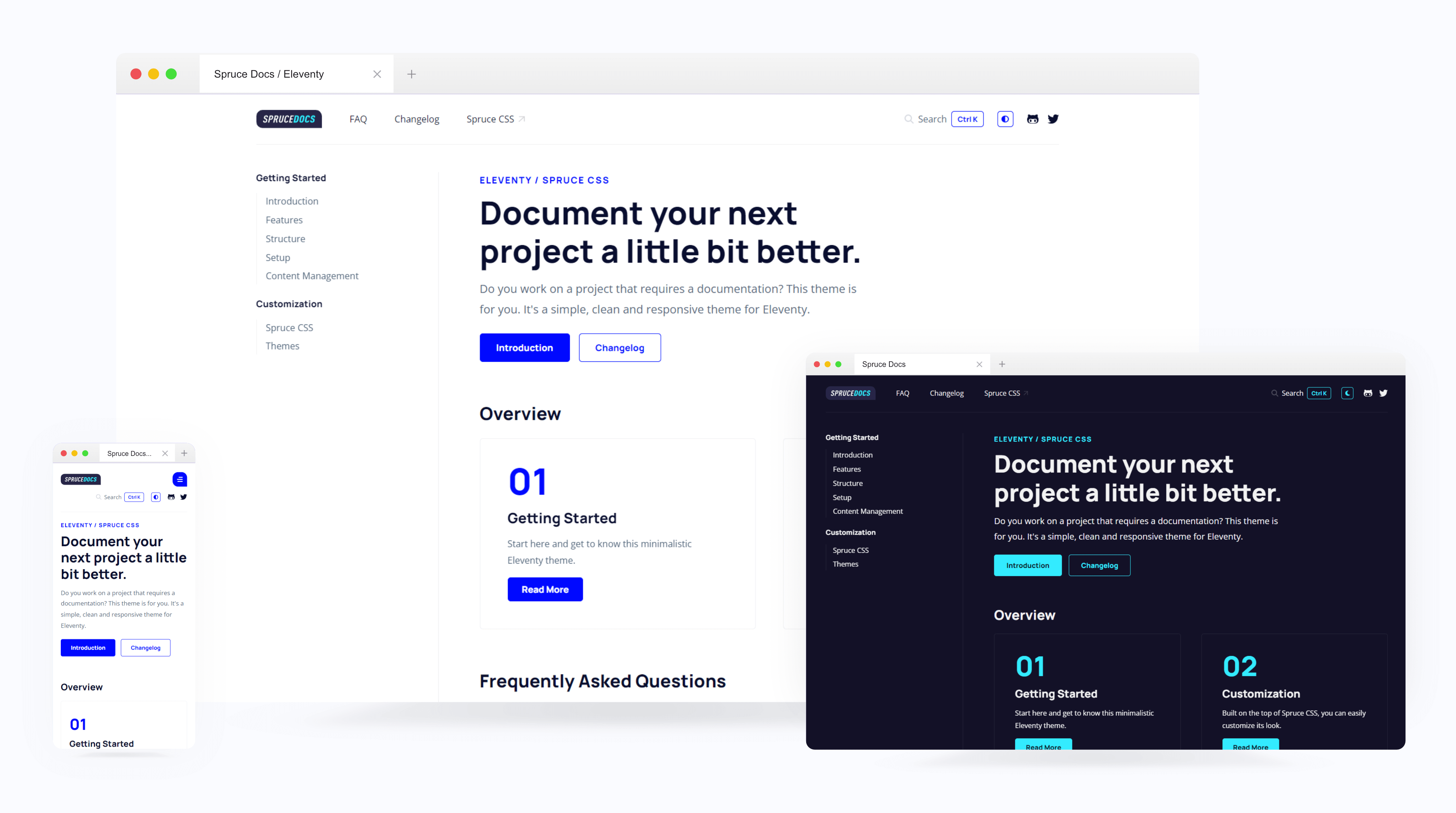 sprucecss-eleventy-documentation-template 网站模板截图