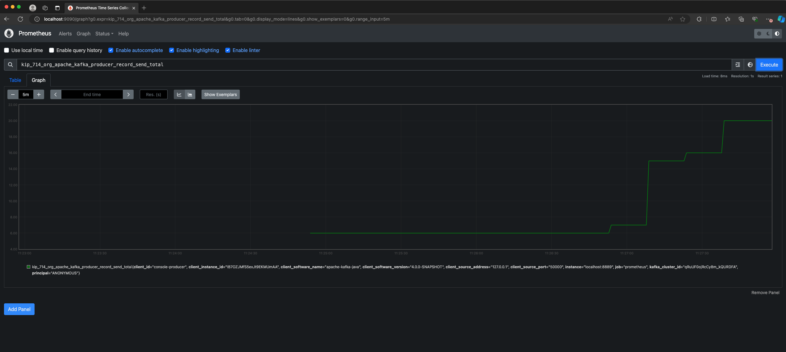 Prometheus metric