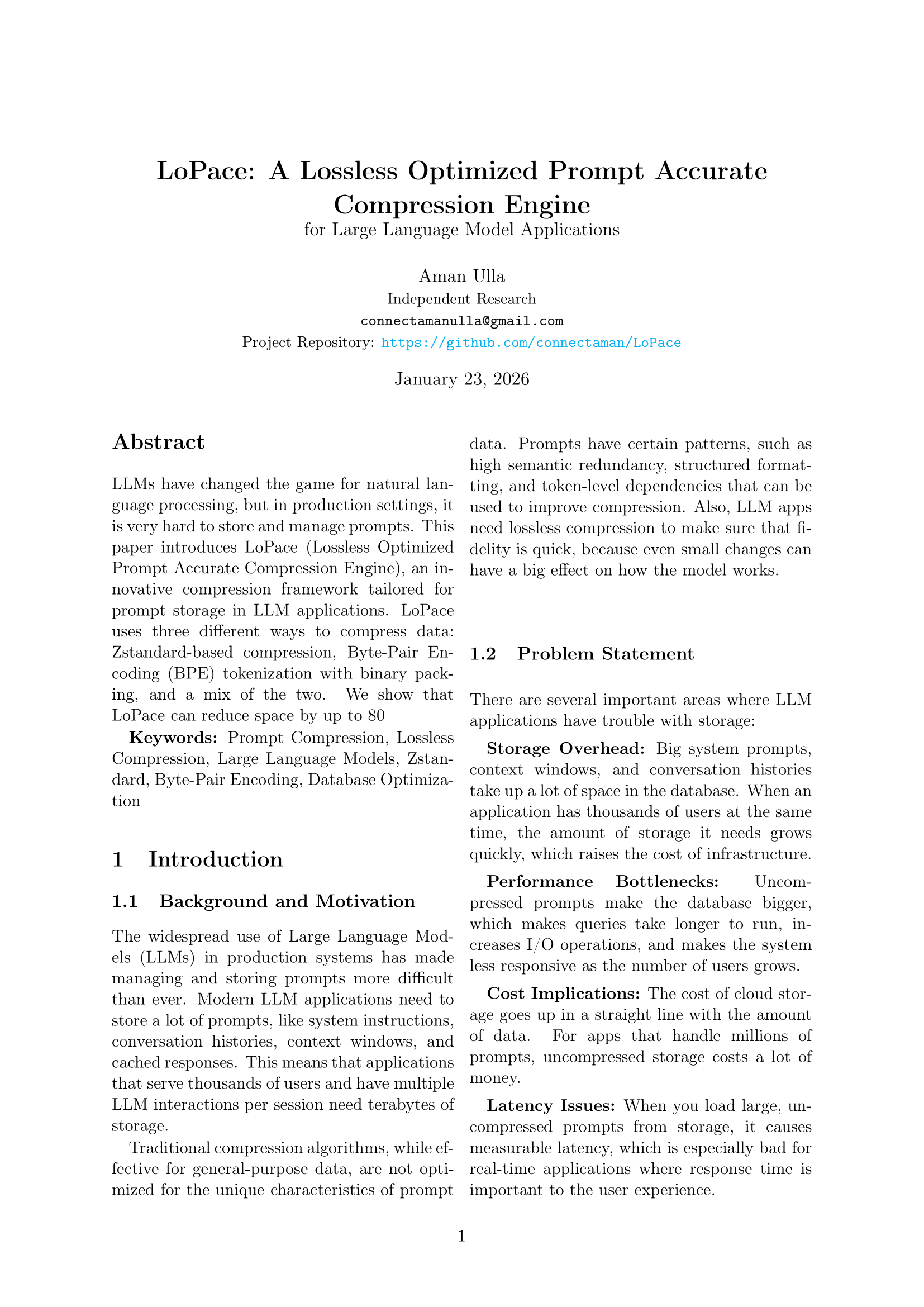 LoPace Research Paper - First Page