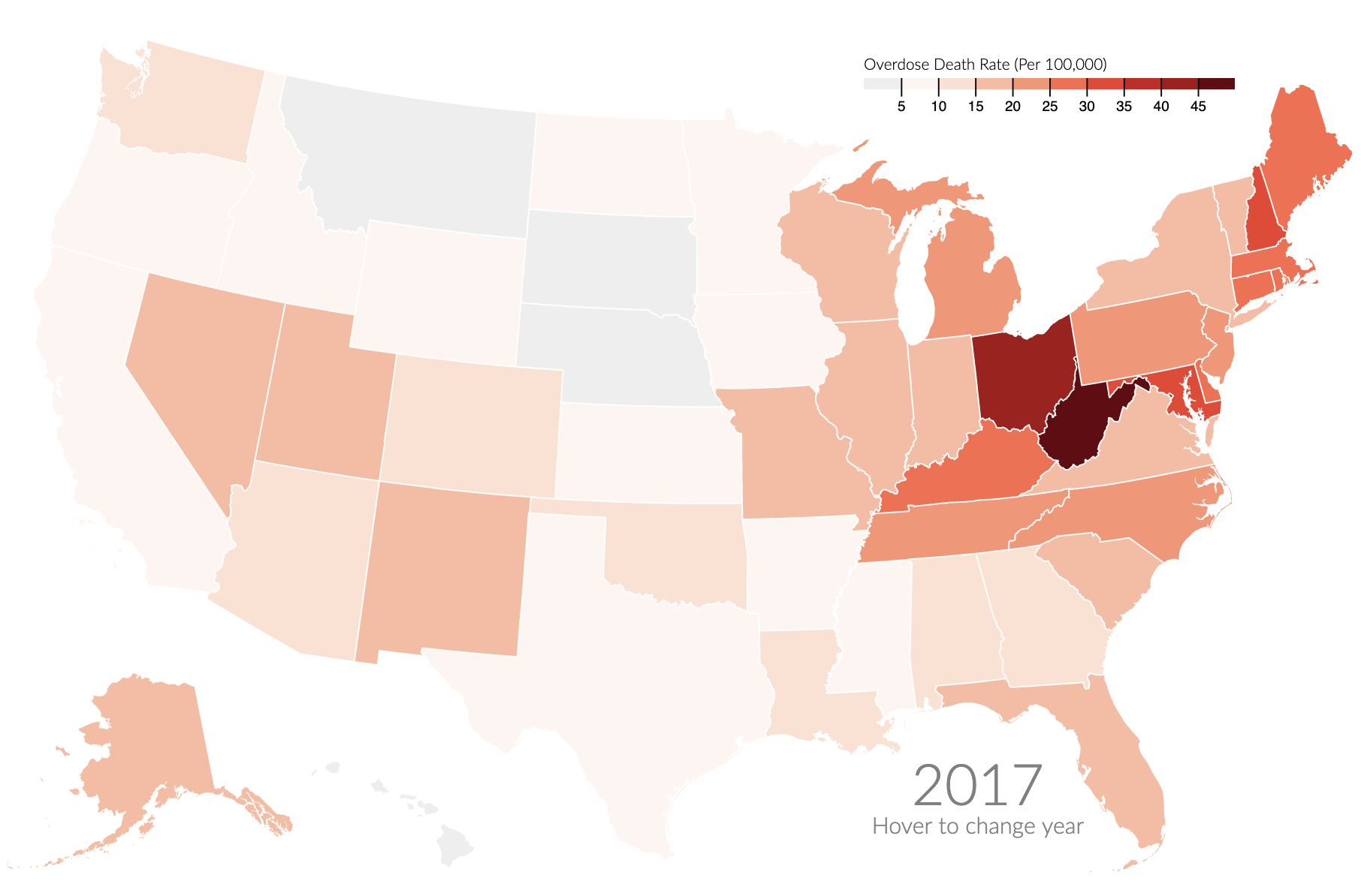 Opioid-Involved Overdose Deaths Over Time