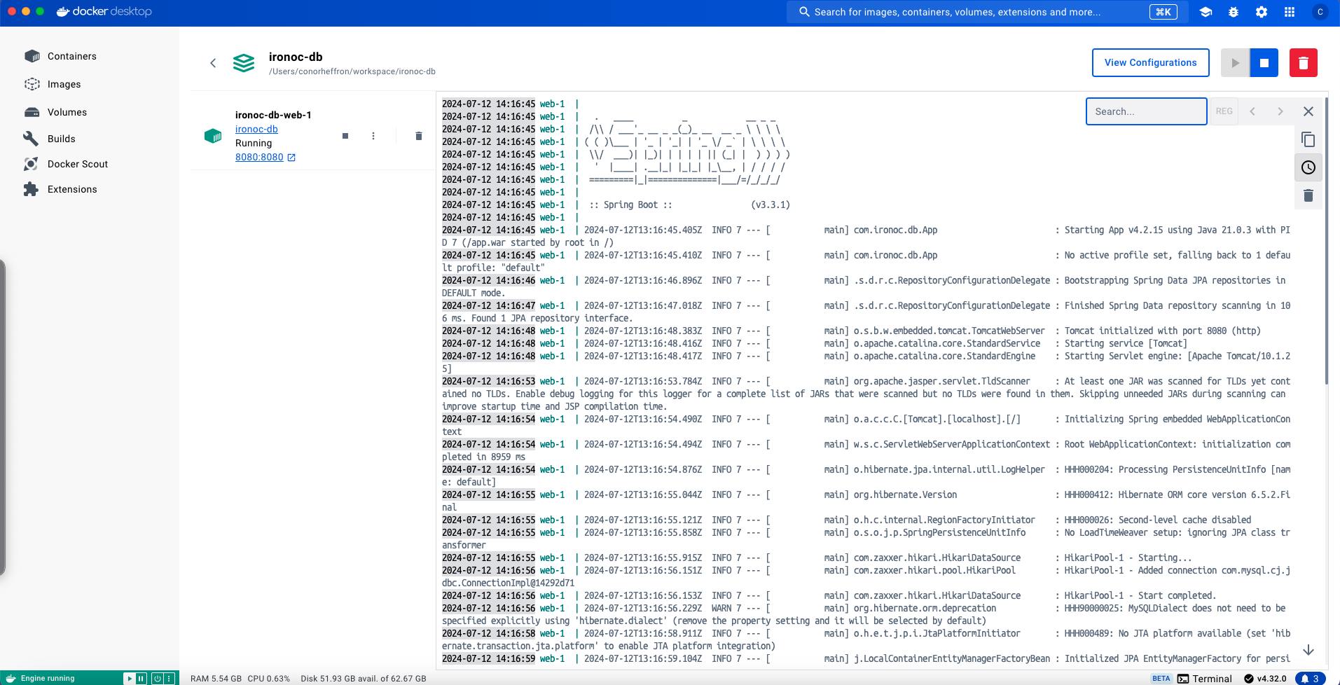 docker-desktop-ironoc-db-logs