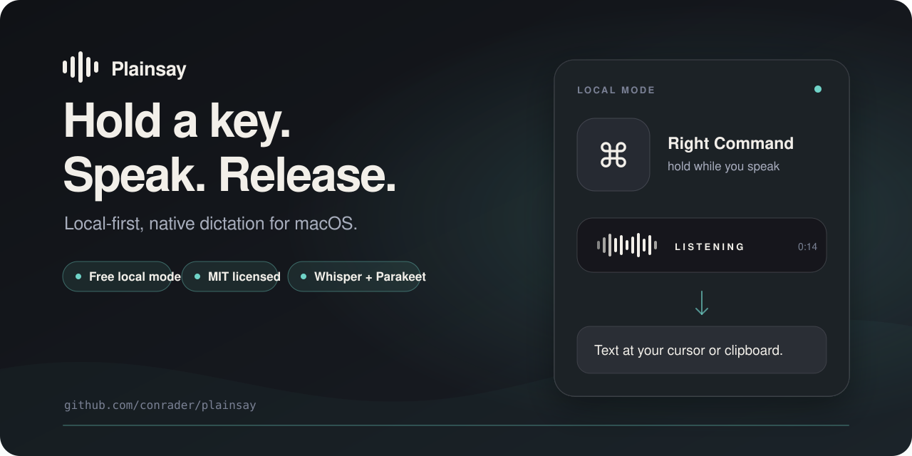 Plainsay screenshot 1