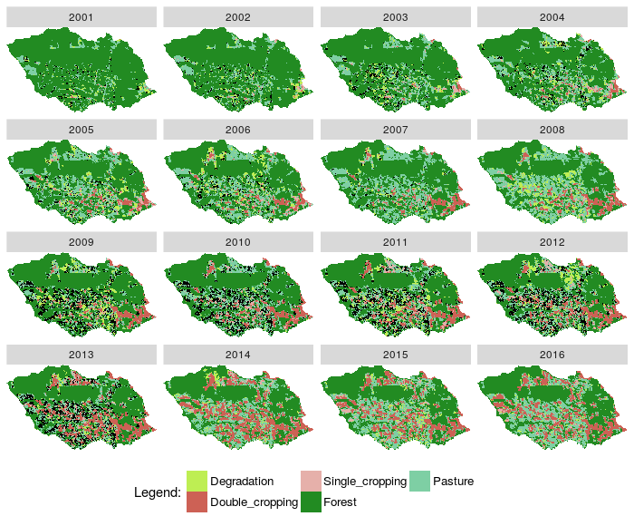 Fig. 3. Plot images classified from a RasterBrick and states from Before relation