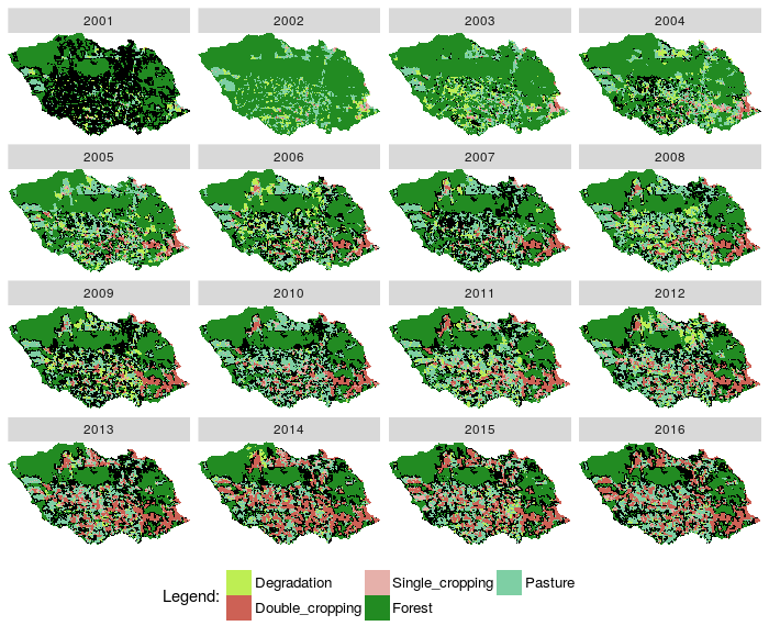 Fig. 4. Plot images classified from a RasterBrick and states from RECUR relation