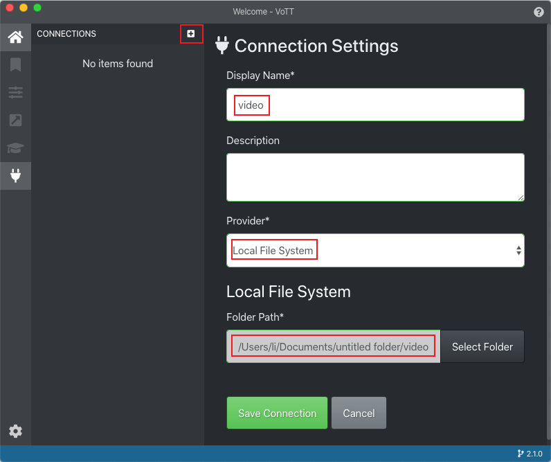 Add Connection Example