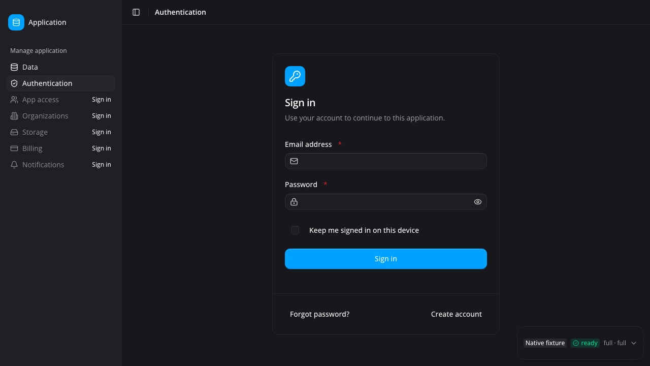 Native full-tenant Console Kit