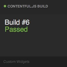 Screenshot of passing build