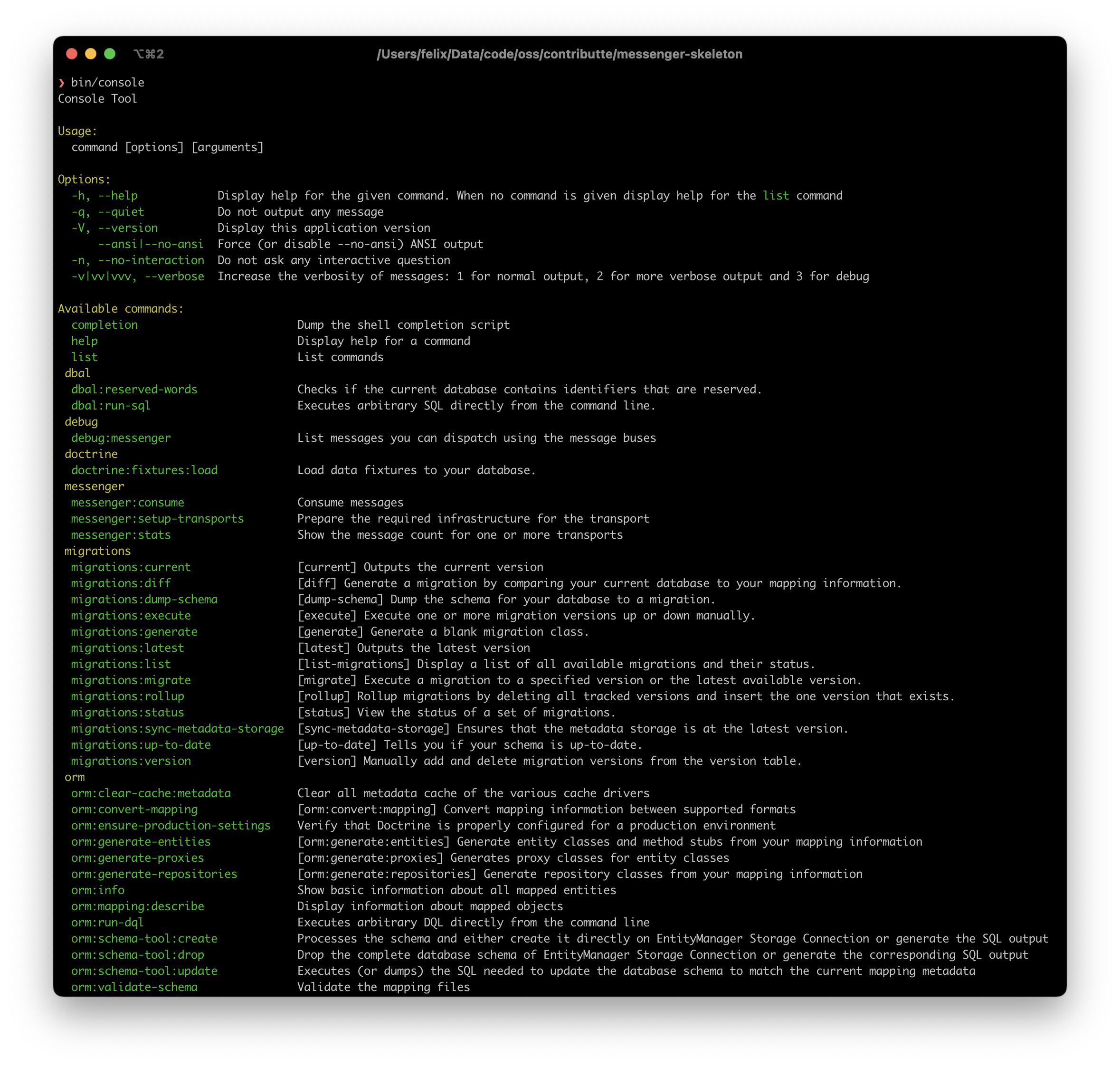 Console Commands