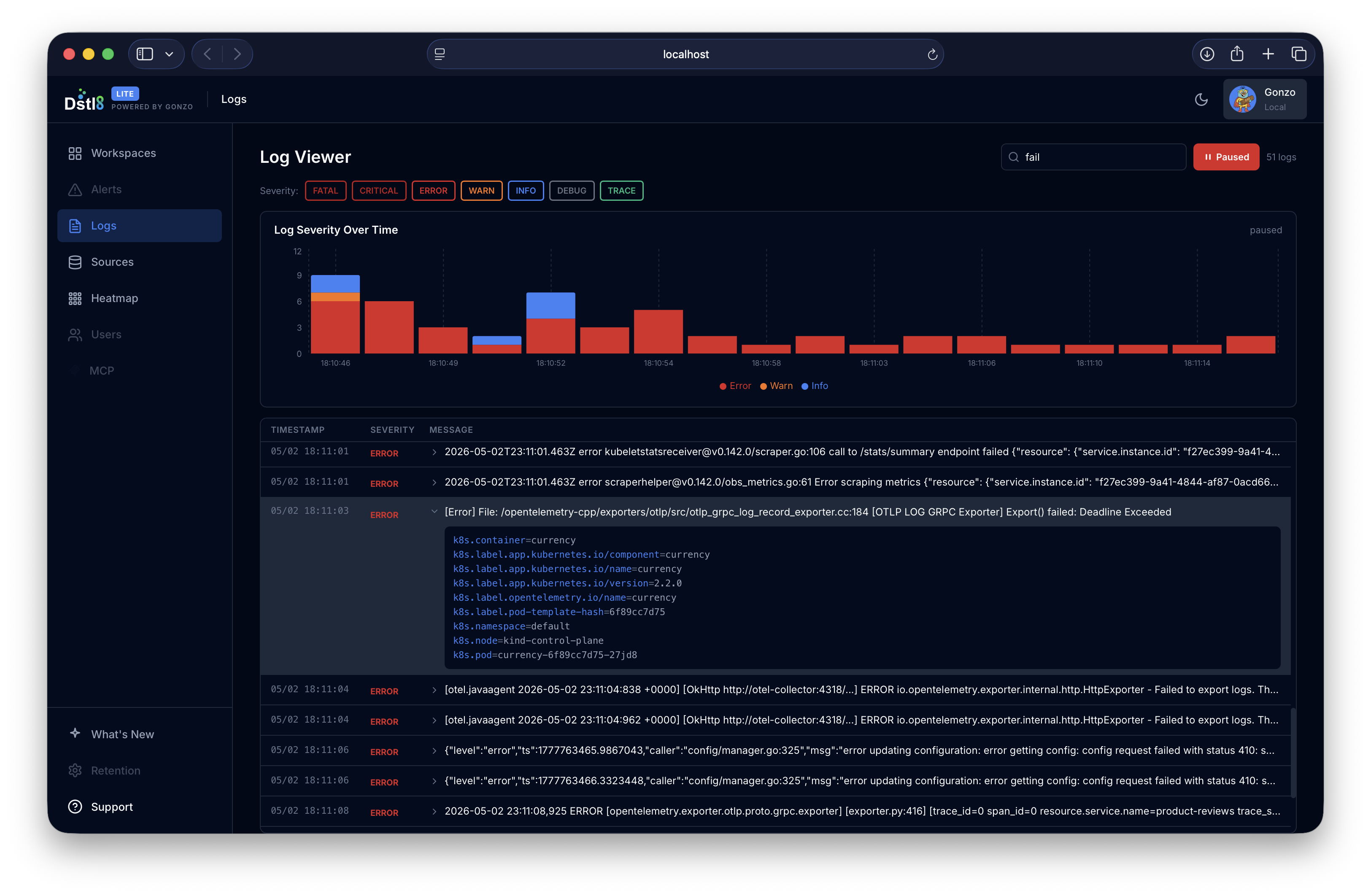 Dstl8.Lite Logs