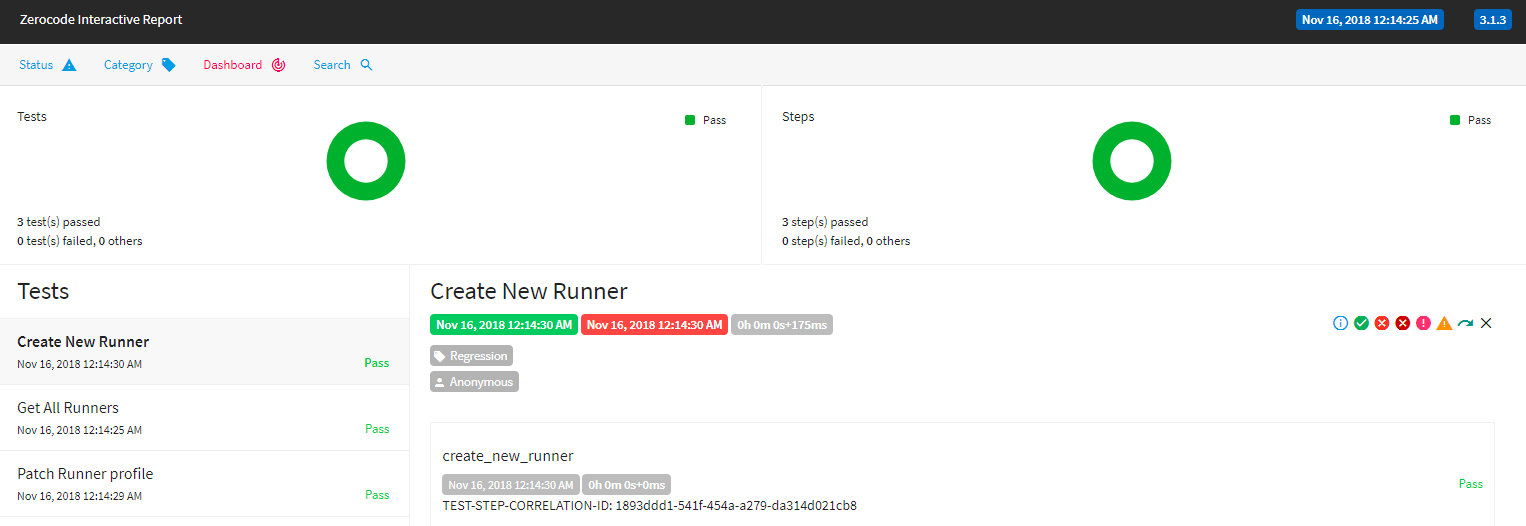 Test Report Dashboard