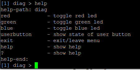 qf_helloworld CLI diag sub-menu