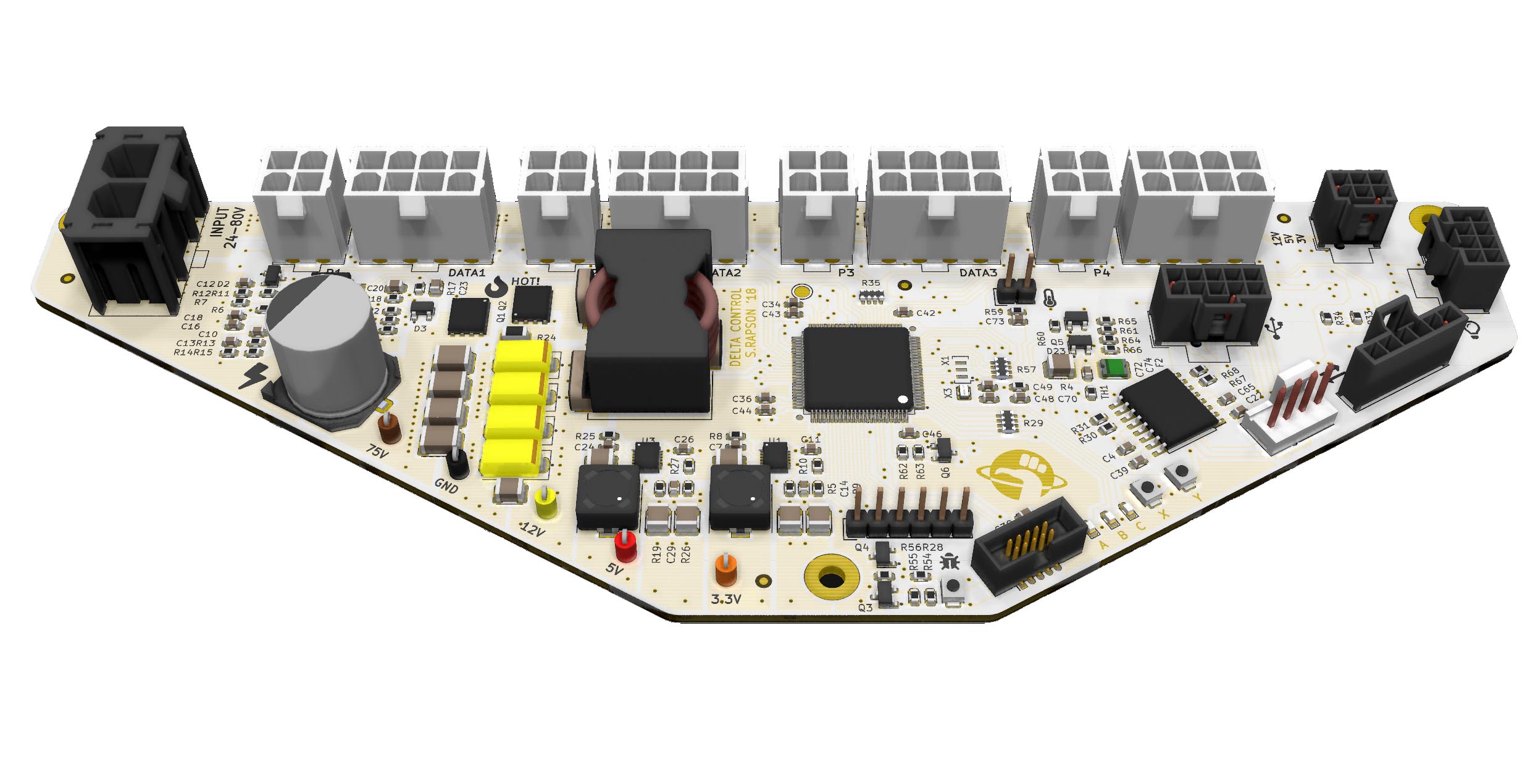 Assembled PCB