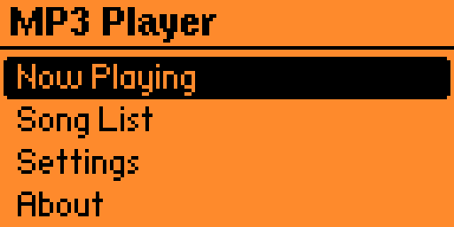 Main menu