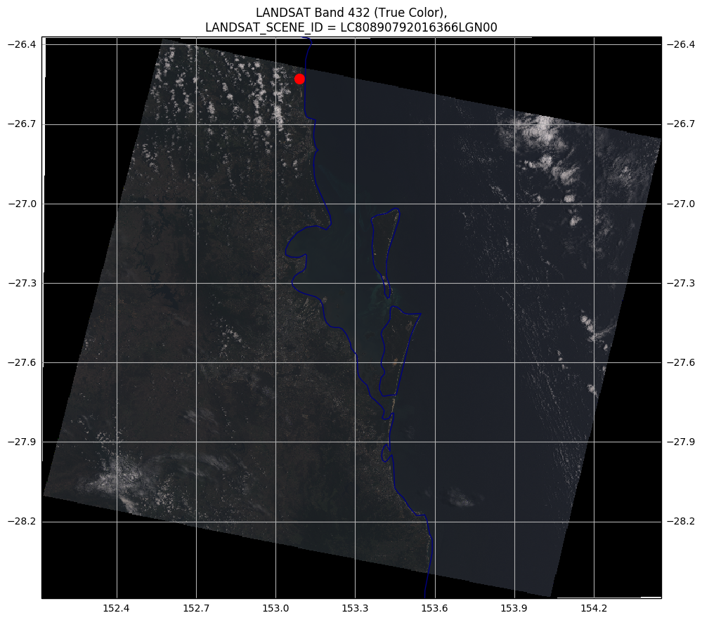 Raw Color LANDSAT map