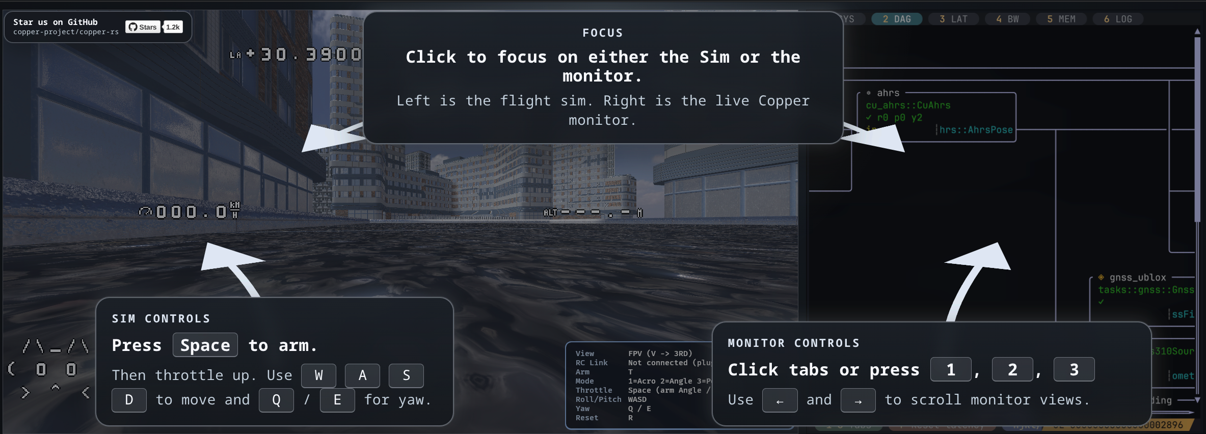 Flight controller browser demo