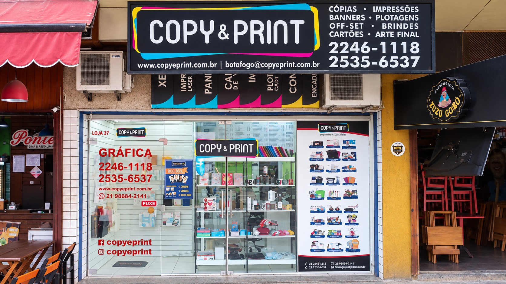 Fachada da loja Etiquetando / Copy & Print Botafogo