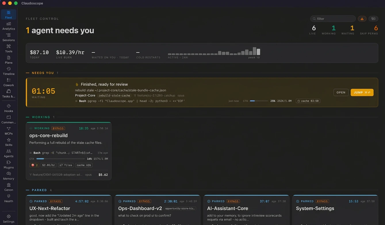 Claudoscope screenshot 2