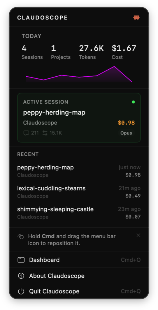 Menu Bar Widget