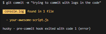 console.log found in 1 file