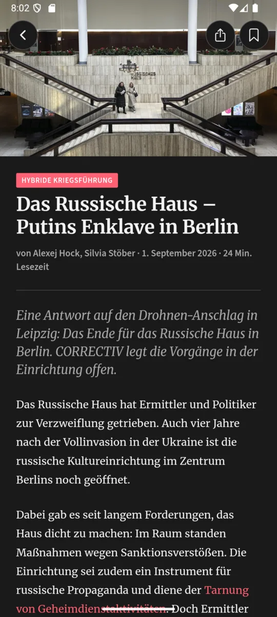 Derselbe Artikel, dunkle Darstellung