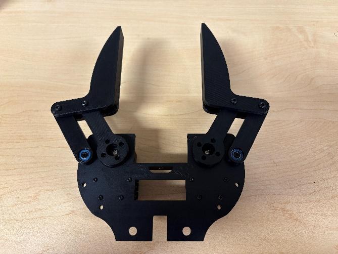 Both linkages assembled on the bottom base