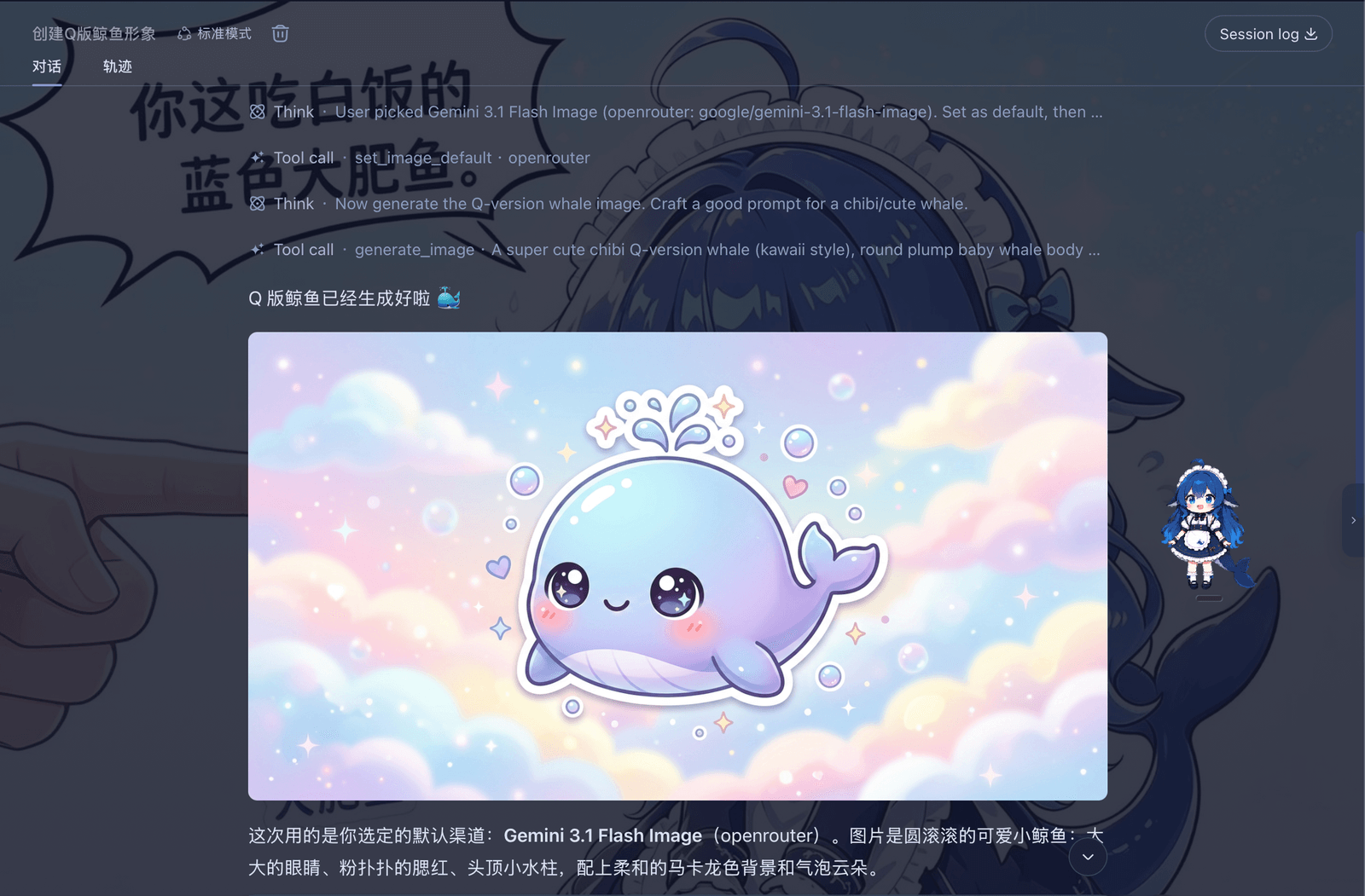 在 DSH 对话中生成的图片