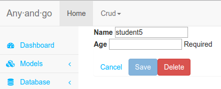 Crud Form Automatic Generation