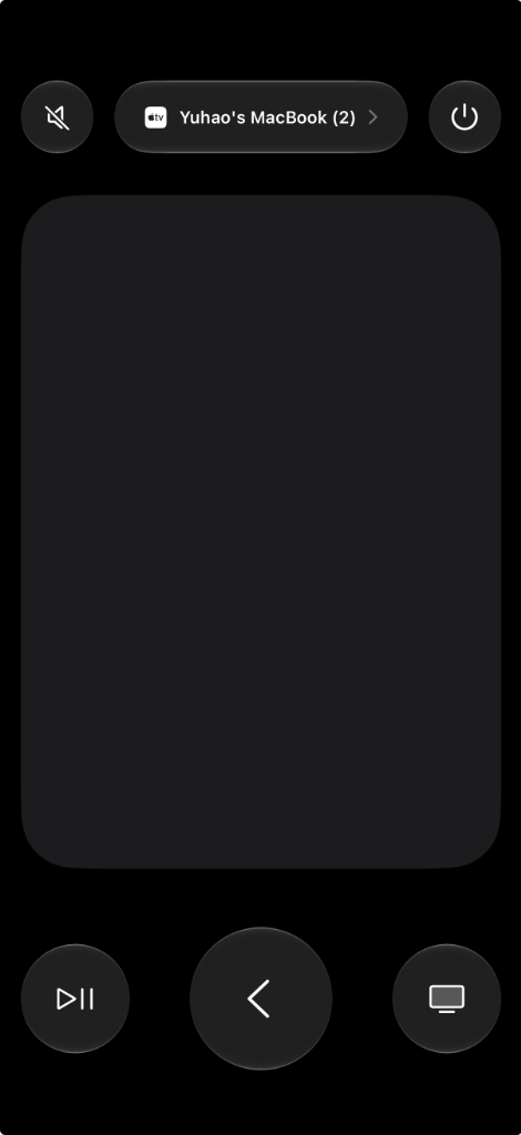 Native iOS Apple TV Remote Connected to Mac