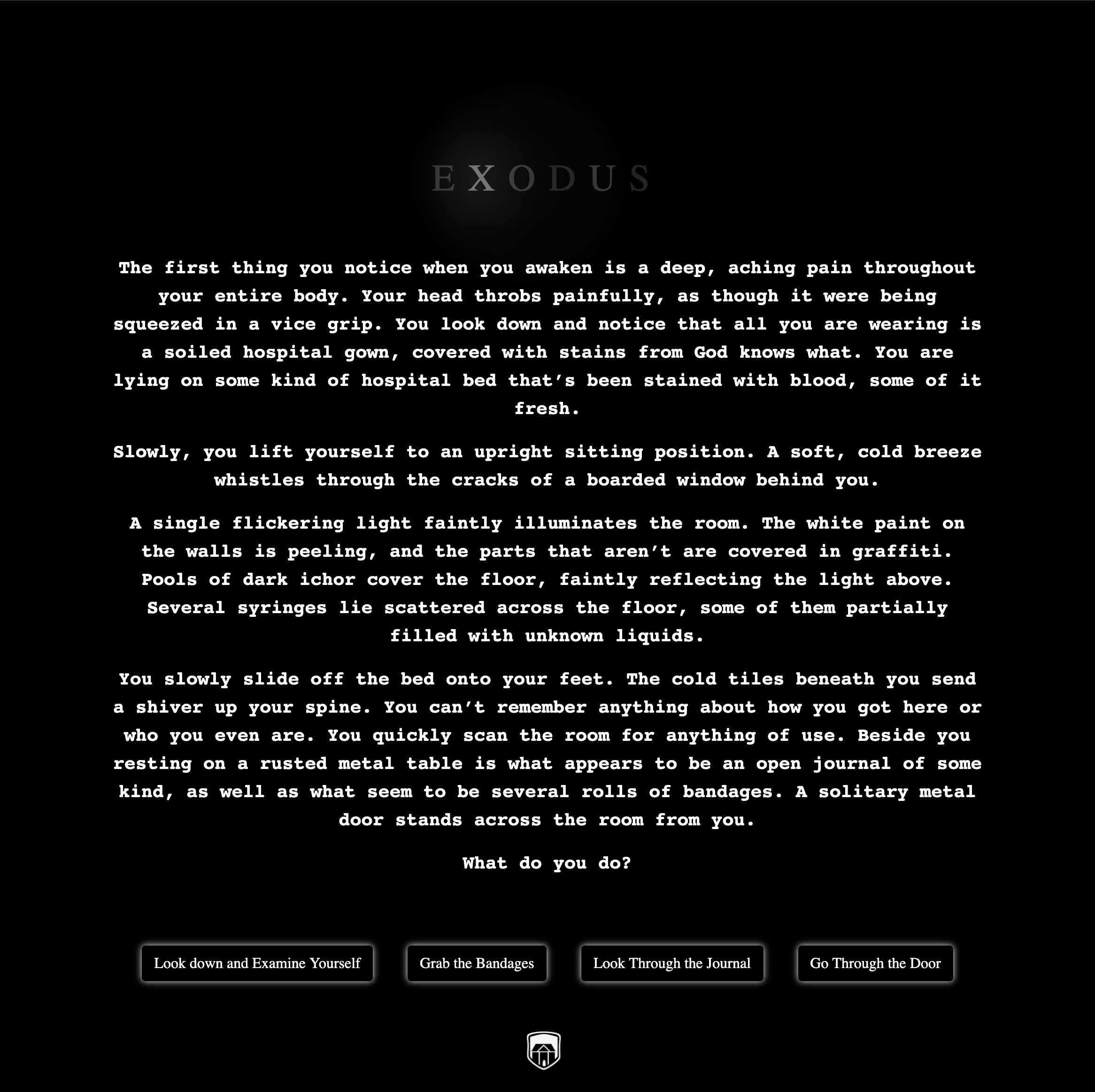 Screenshot of the rpg page