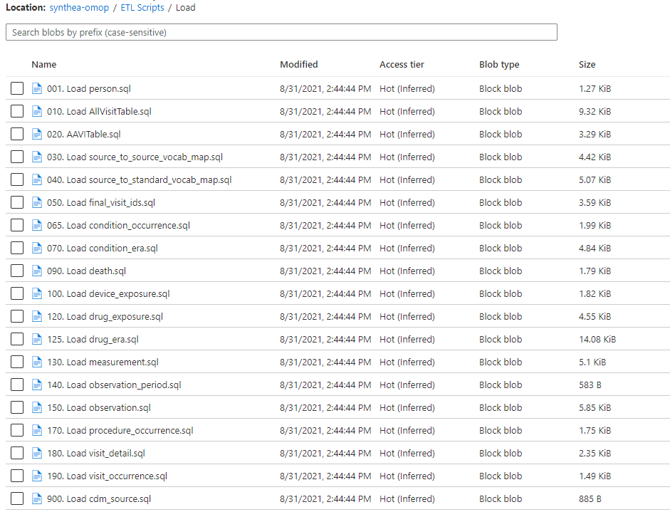 ETL Sripts/Load