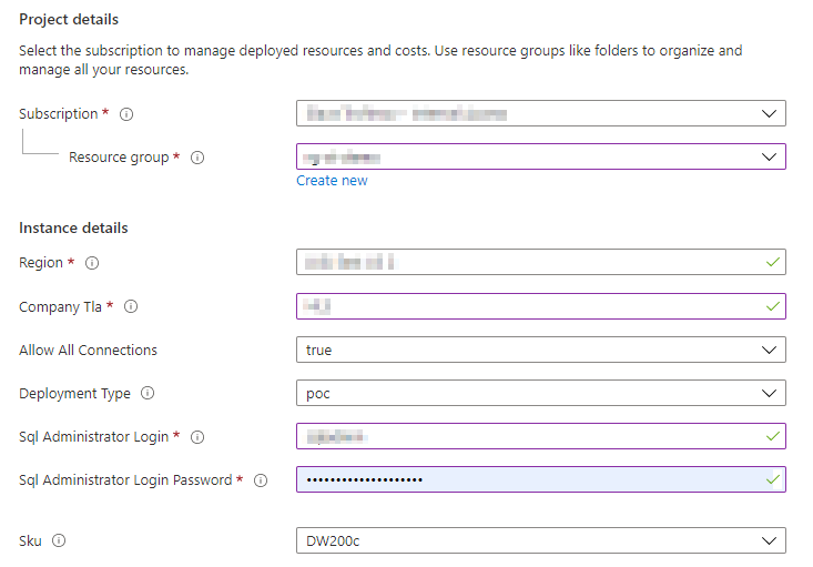 Deploy Synapse Workspace