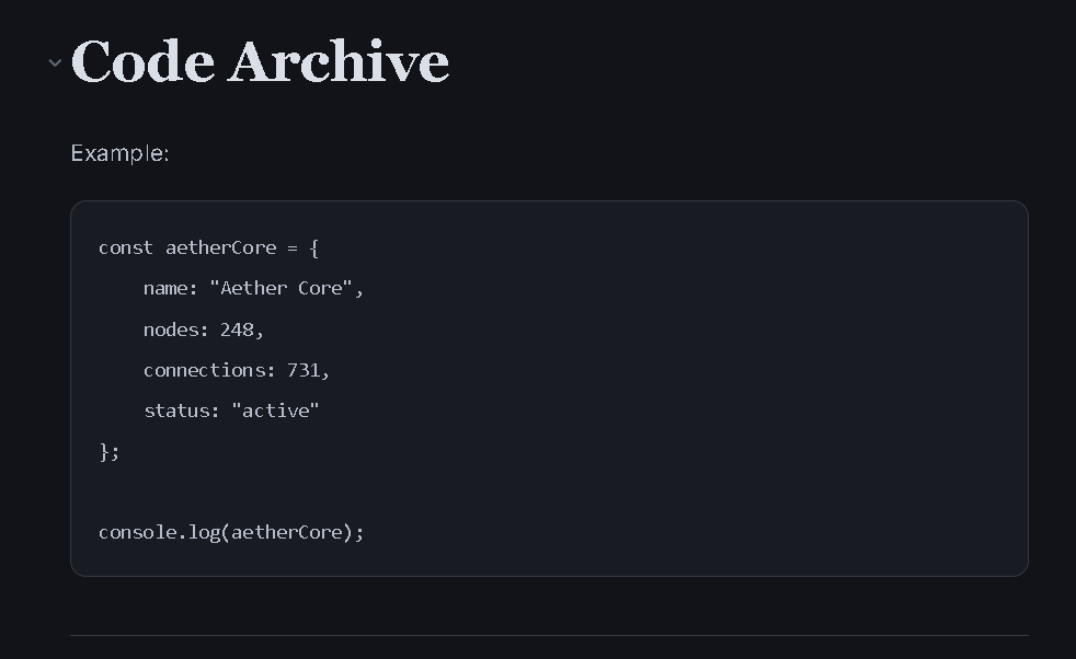 Code Blocks