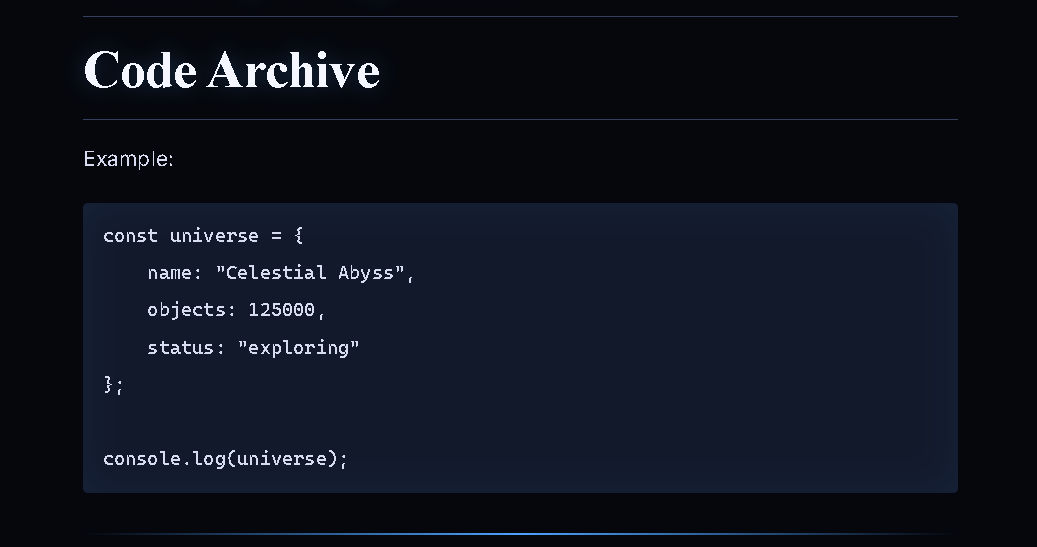 Code Blocks